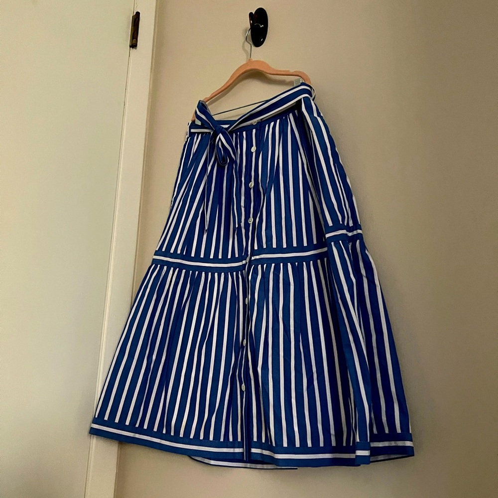 JCrew pinstripe skirt